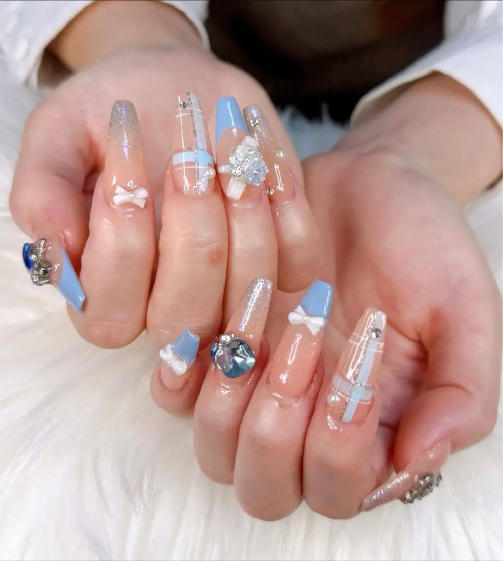 ネイル チークネイル フットネイル フレンチネイル グラデーション 韓国ネイル YUKI NAILのネイルデザイン