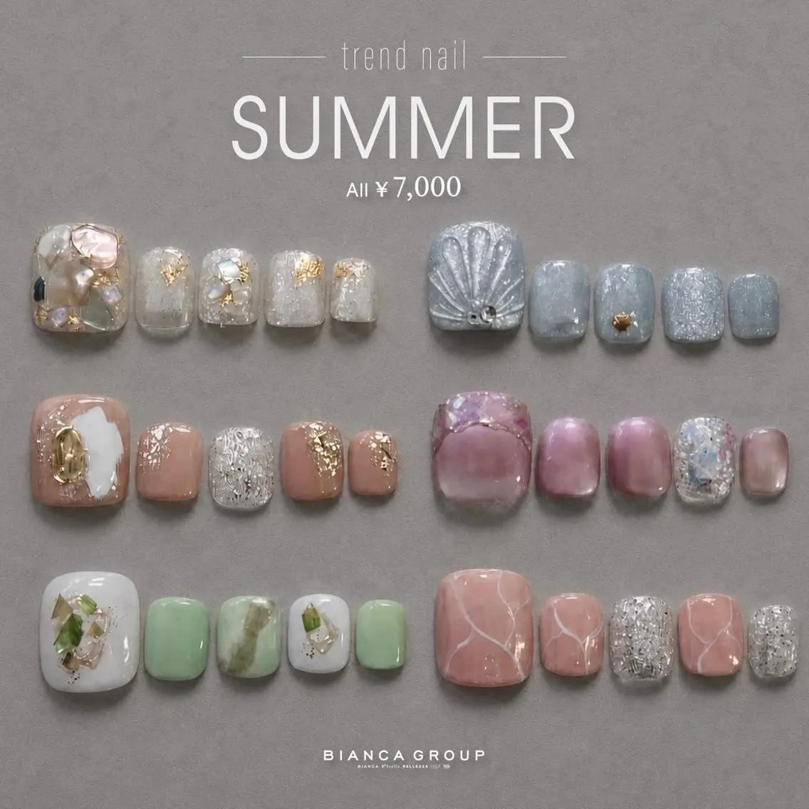 ネイル フットネイル Bianca大宮 Nail＊森澤のネイルデザイン