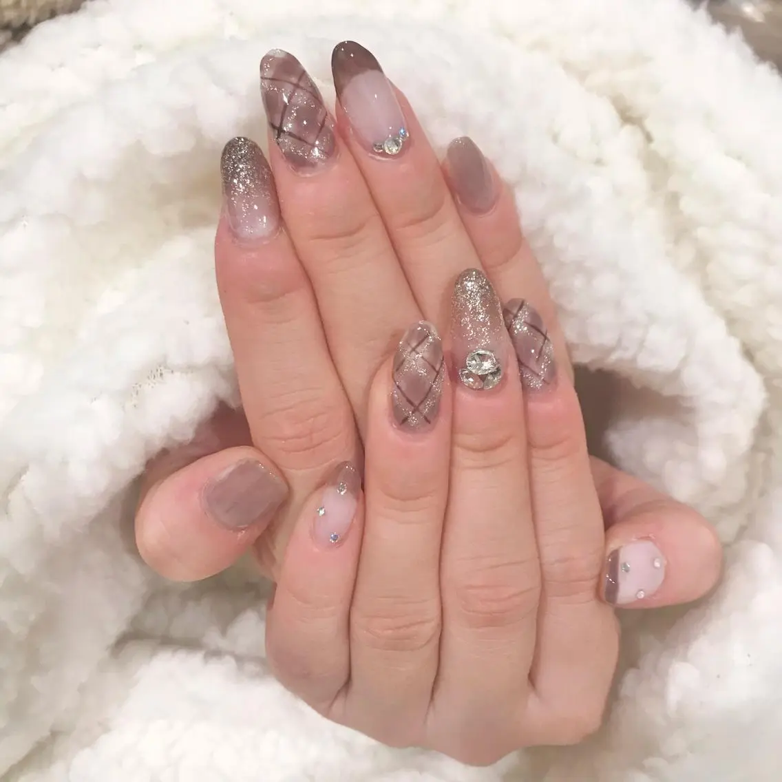 【Hand】オフなし‼️💕持ち込みデザイン💞アート10本やり放題5000の写真