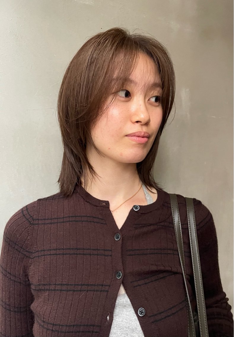 ミディアム ナガシマ マイのヘアスタイル