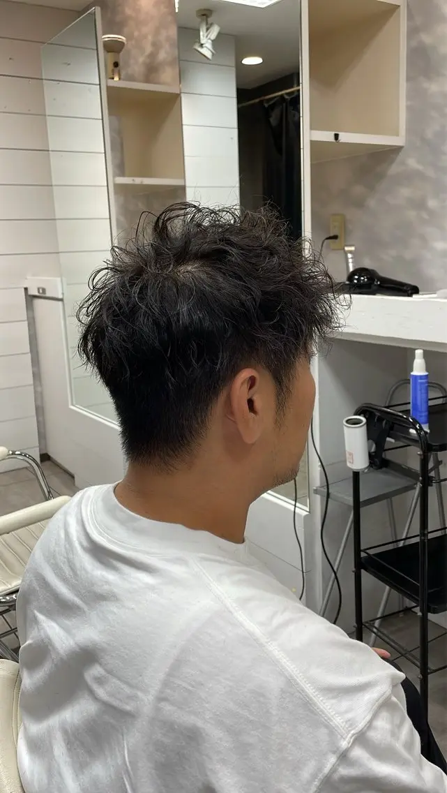 ショート パーマ メンズ メンズベリーショート ベリーショート ショートヘア カット パーマ 似合わせ/前髪カット /店長 村上直也のヘアスタイル