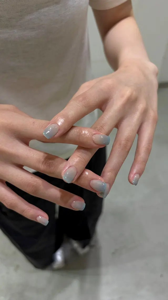ネイル グラデーション ハンドネイル ハンドケア Hi,nail minaのネイルデザイン