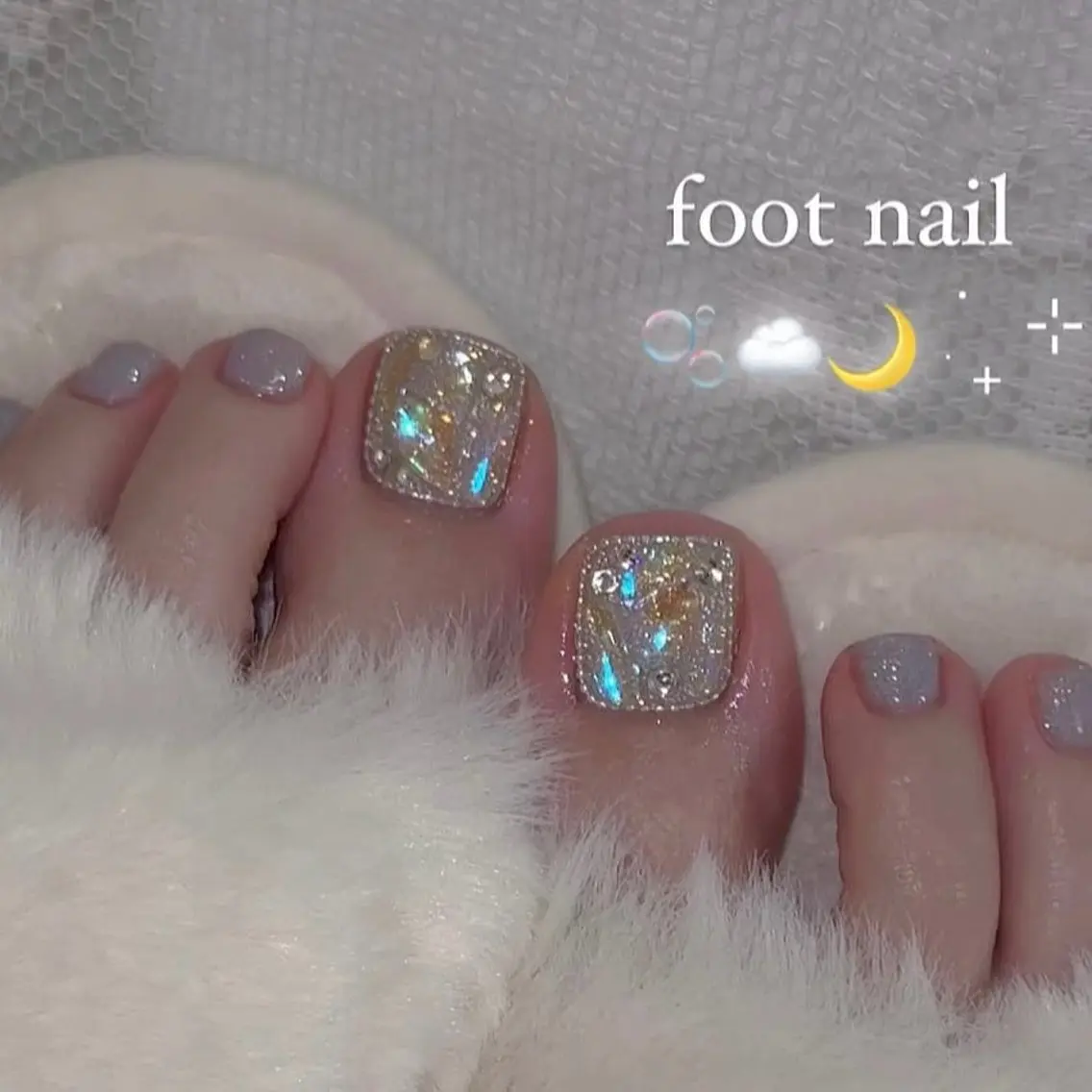フット🦶埋め尽くしネイル💍✨の写真