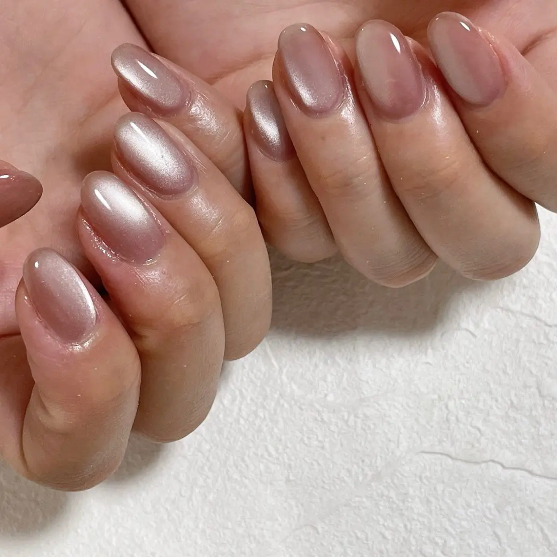 ネイル オーロラネイル フットネイル フレンチネイル ジェルネイル 韓国ネイル ハンドネイル mogunail &blowのネイルデザイン