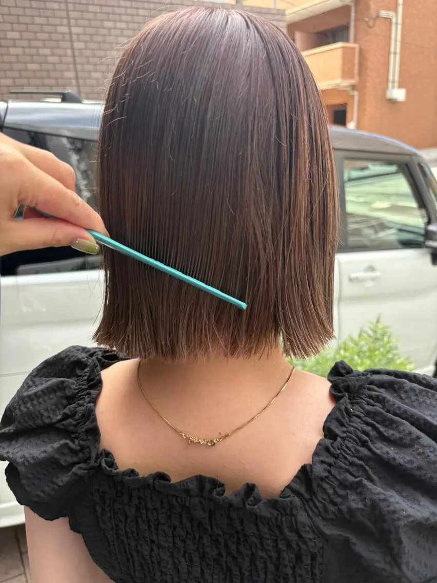 セミロング 舩津 菜月のヘアスタイル