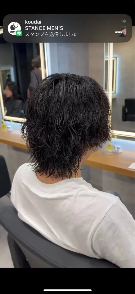 パーマ メンズ カット パーマ 【札幌メンズ特化】 つばさ🔥のヘアスタイル