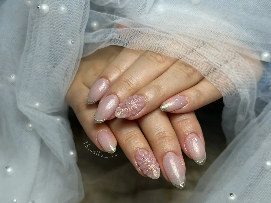 ネイル キラキラネイル マグネットネイル 持ち込み シンプルネイル TS. nails___のネイルデザイン