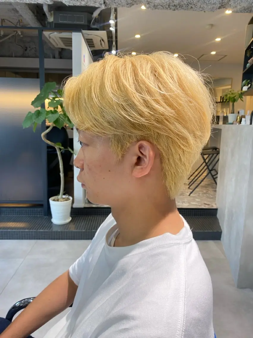 カラー メンズ センターパート カット ヘアカラー トリートメント メンズ特化🔥再現度 高カット/パーマ/元のヘアスタイル