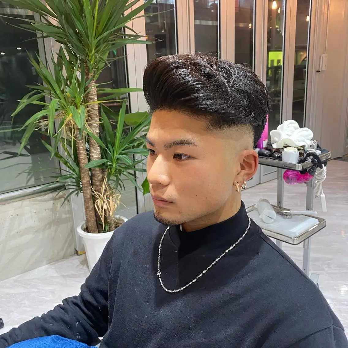 ショート メンズ アップバング フェードカット スキンフェード メンズベリーショート ベリーショート カット Riganuts王子 Hayato✂︎のヘアスタイル