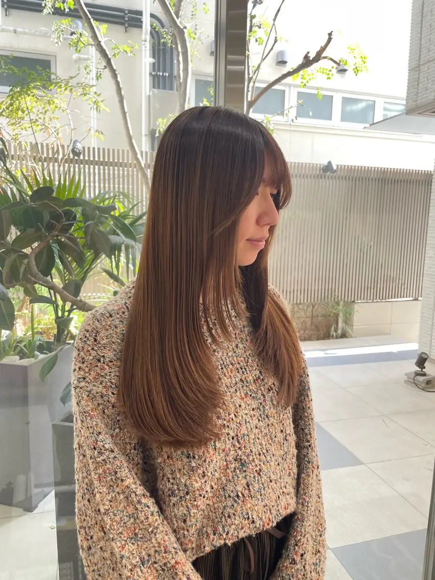 セミロング レイヤーカット 🌱 はるかのヘアスタイル