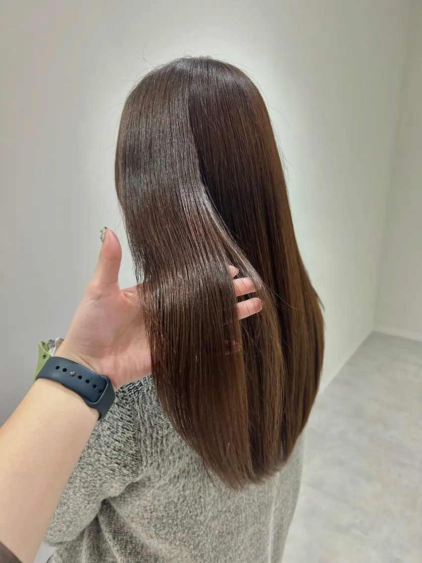 ロング トリートメント 👔ボブ﹨髪質改善 ストレート🩳ももかのヘアスタイル