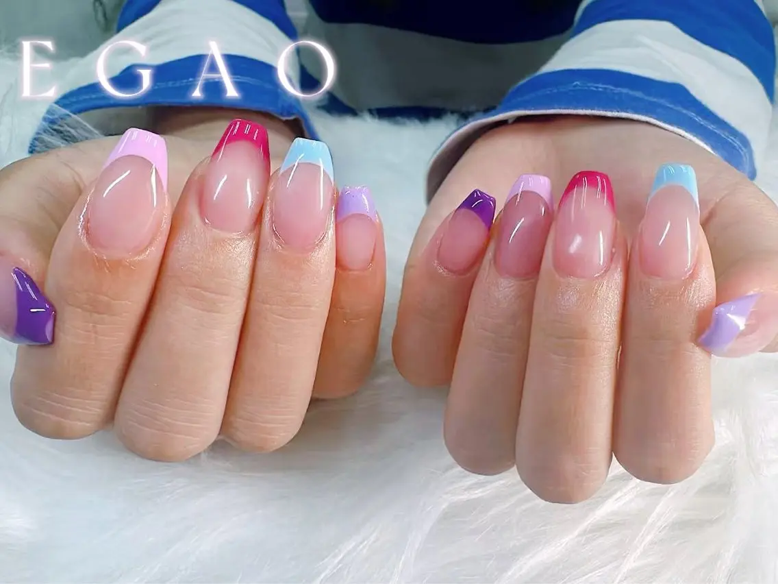 ネイル 長さ出し ジェルネイル 韓国ネイル マグネットネイル 持ち込み EGAO NAIL 錦糸町店のネイルデザイン