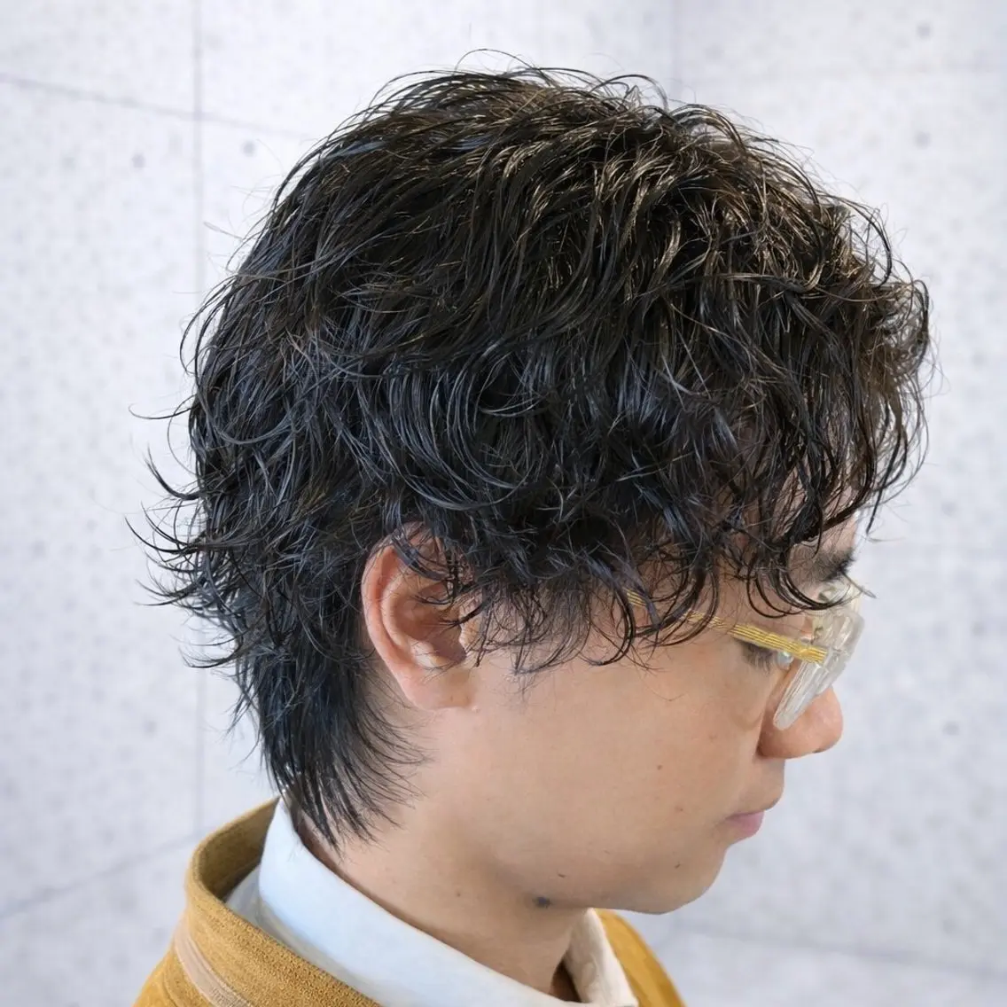 ショート パーマ メンズ カット パーマ スナップフォト確認 お願いします!竹内のヘアスタイル