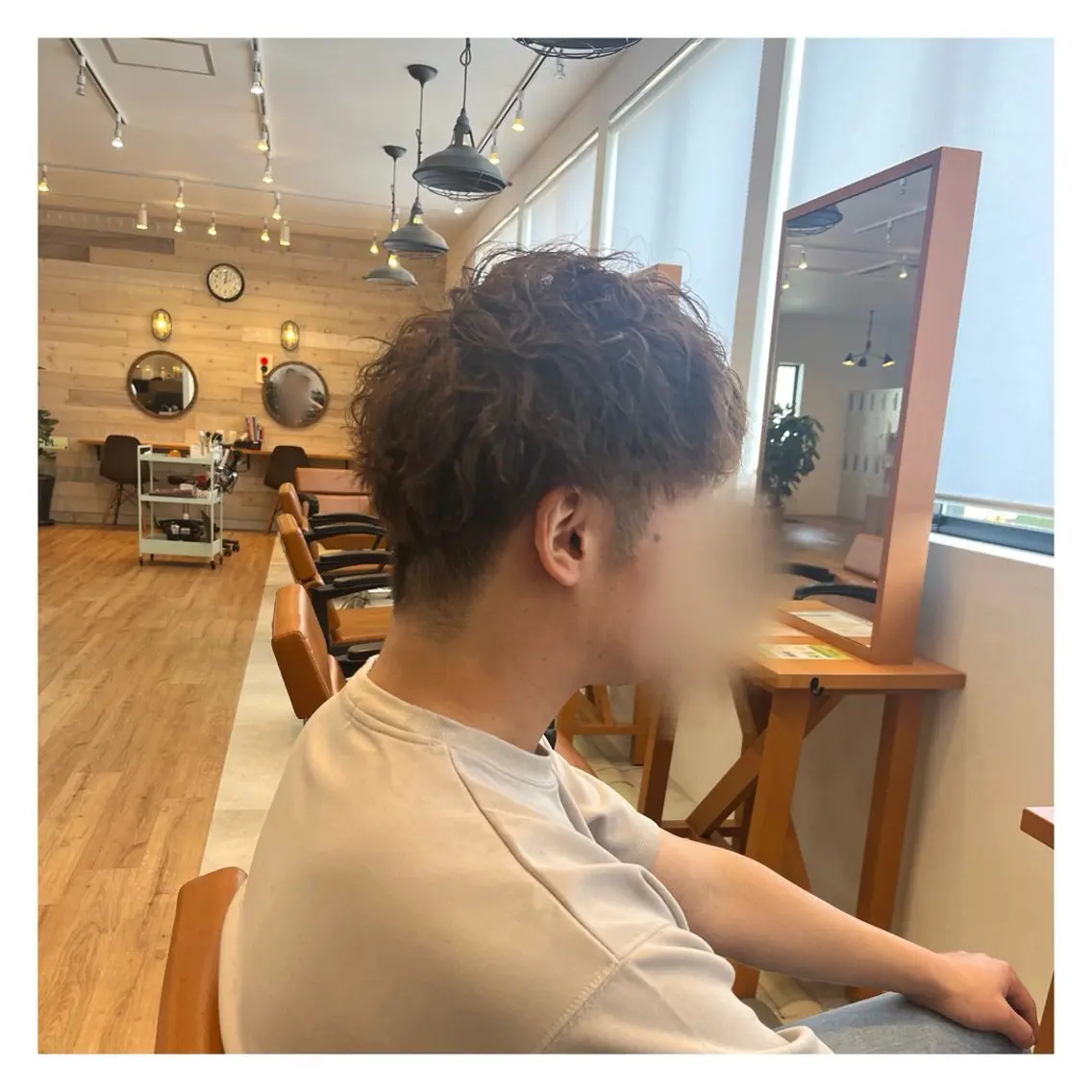 パーマ メンズ 北上 春華のヘアスタイル