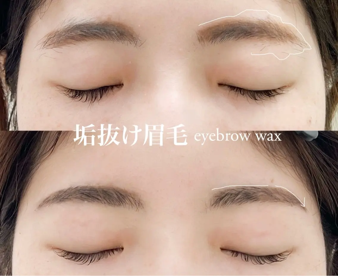 アイブロウWax&lash liftの写真
