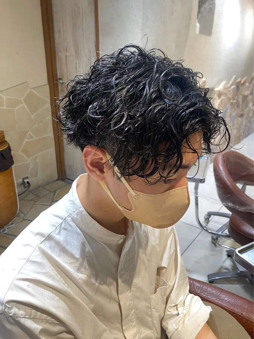 ショート パーマ メンズ 💎メンズモデル募集 /平原友愛💎のヘアスタイル