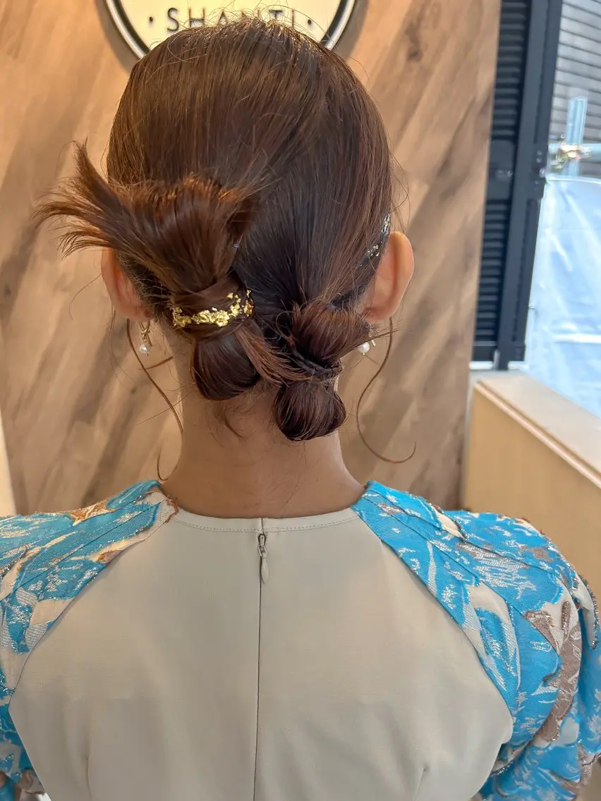 ミディアム ヘアアレンジ ヘアセット SHANTi 飯塚 ヘアセット/髪質改善のヘアスタイル