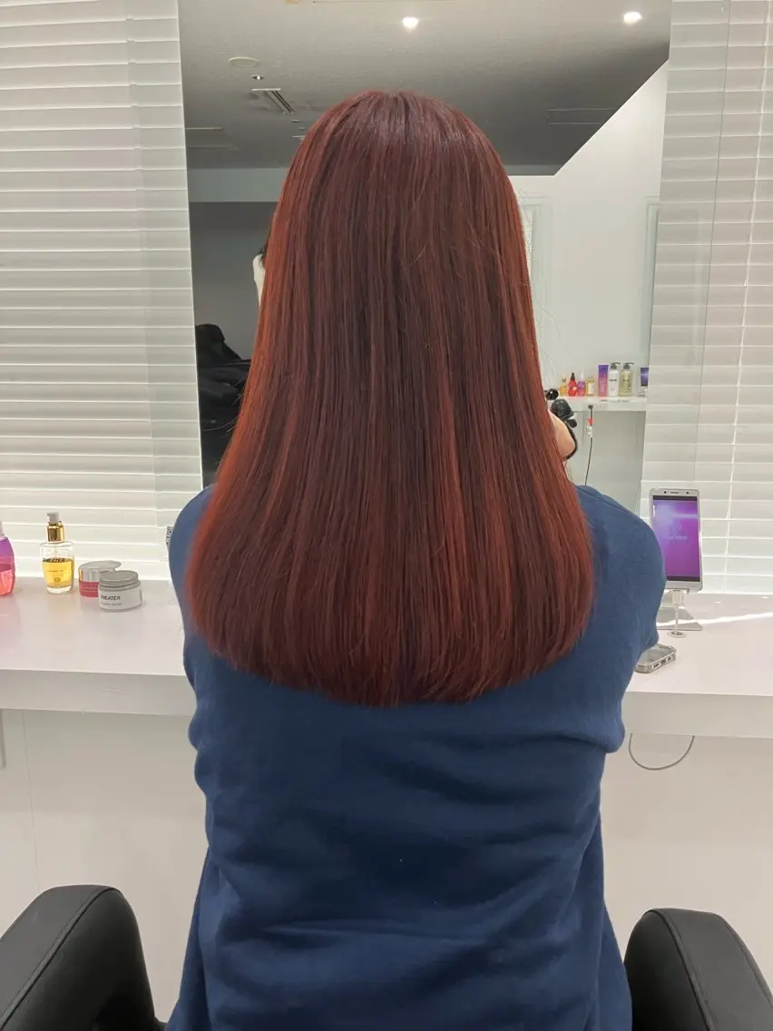 ロング カラー ヘアアレンジ 💓色落ちまで綺麗な 垢抜けカラー💓のヘアスタイル