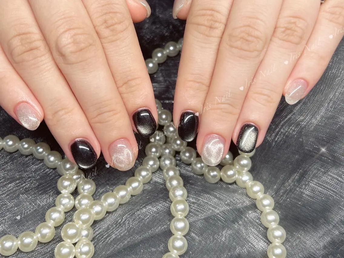 ネイル マグネットネイル ハンドネイル ハンドケア 🍒IRIS Nail🌸のネイルデザイン