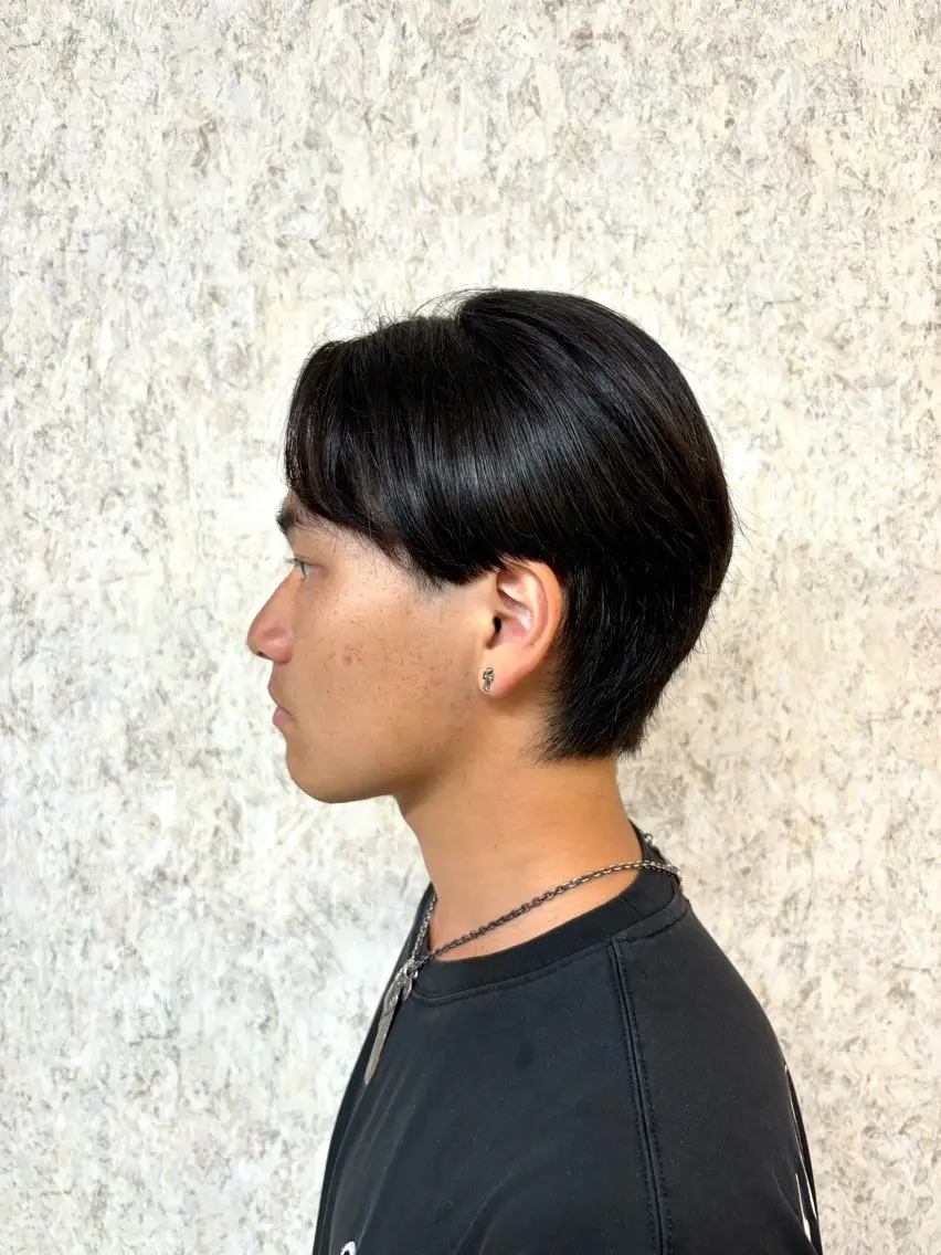 メンズ センターパート メンズ韓国風 カット 高島 梨瑚のヘアスタイル