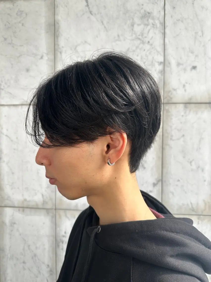 ショート メンズ カット パーマ ハッシュカット 田窪珠妃のヘアスタイル