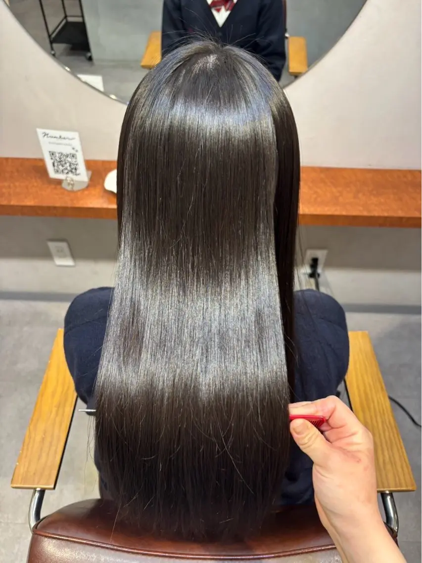 美髪縮毛矯正+7step髪質改善TR   ※ロング料金なしの写真