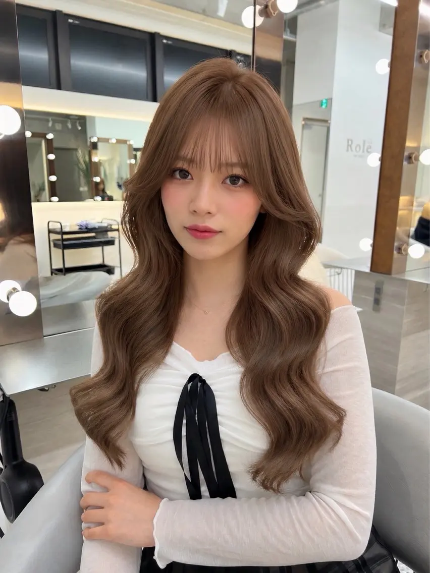 ロング カット ヘアカラー トリートメント 🤎透明感カラー/ suguru🤍のヘアスタイル