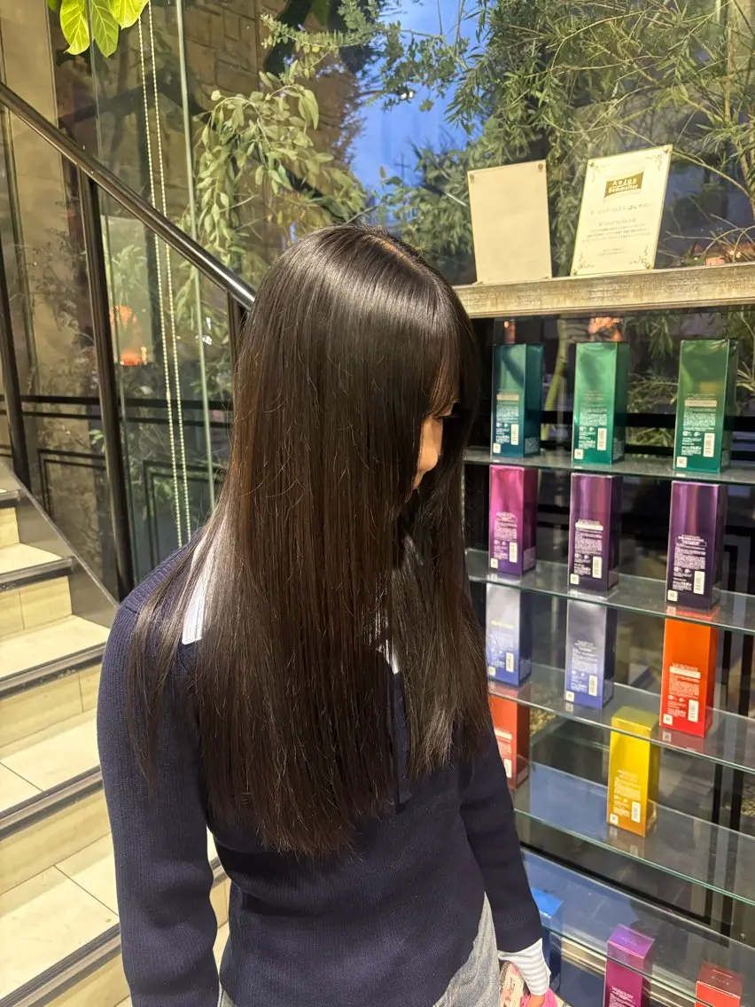 ロング ヘアカラー トリートメント ハイトーン/透明感 カイリ💕🫧のヘアスタイル