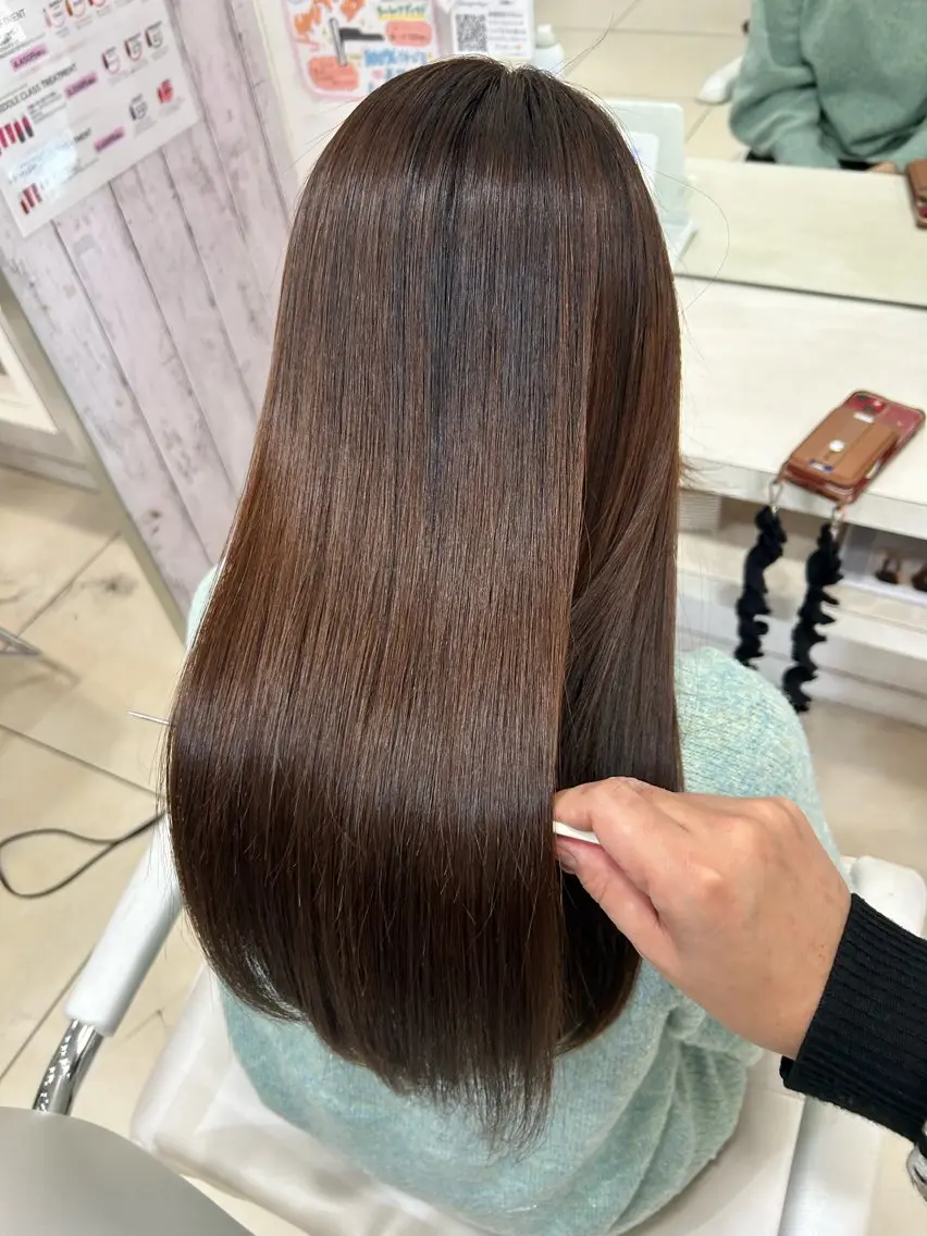ロング カット ヘアカラー トリートメント 【髪質改善カラー】 瀧田嵐士🇰🇷のヘアスタイル