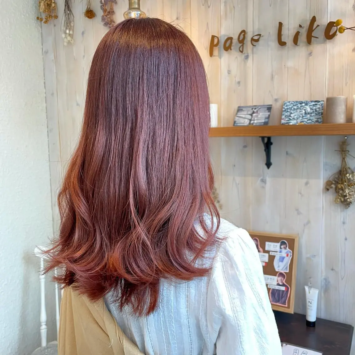 セミロング カラー ブリーチ 透明感カラー/ 寺田千雅子のヘアスタイル