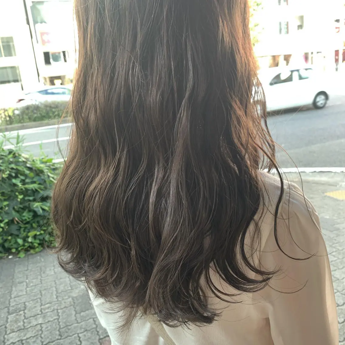 ロング カラー メンズカットパーマ/ ブリーチ高柳将太のヘアスタイル