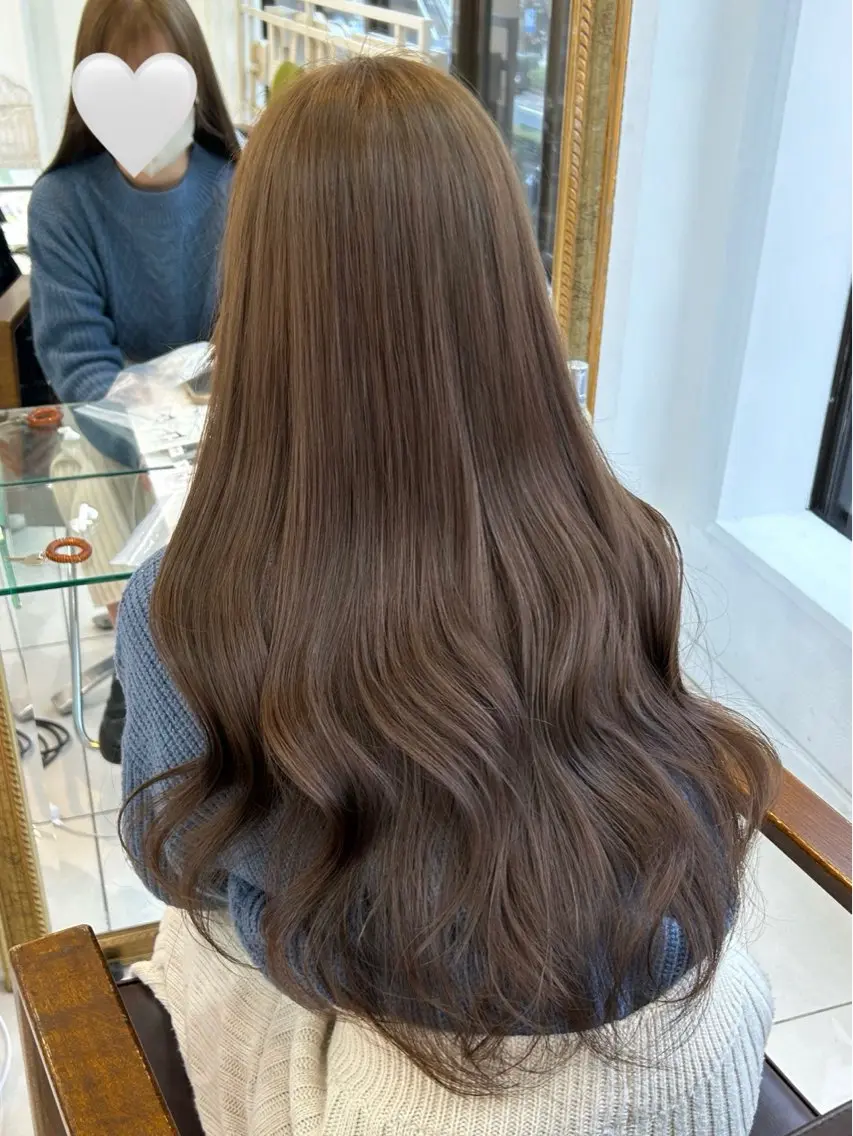 ロング カラー カット ヘアカラー トリートメント 透明感カラー 古山 結季🌙🖤のヘアスタイル