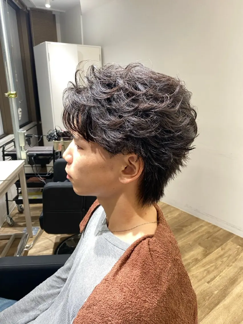 ショート パーマ メンズ カット パーマ トリートメント 【パーマの達人】 横浜メンズ/允のヘアスタイル
