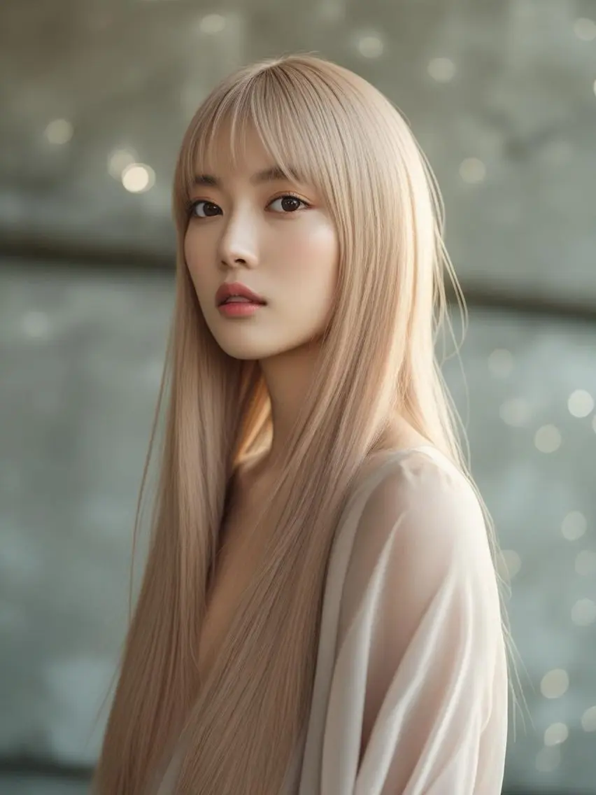ロング カラー ベージュカラー ブリーチ ホワイトベージュ ヘアカラー トリートメント ☕️ベージュカラー 内藤光哉☕️のヘアスタイル