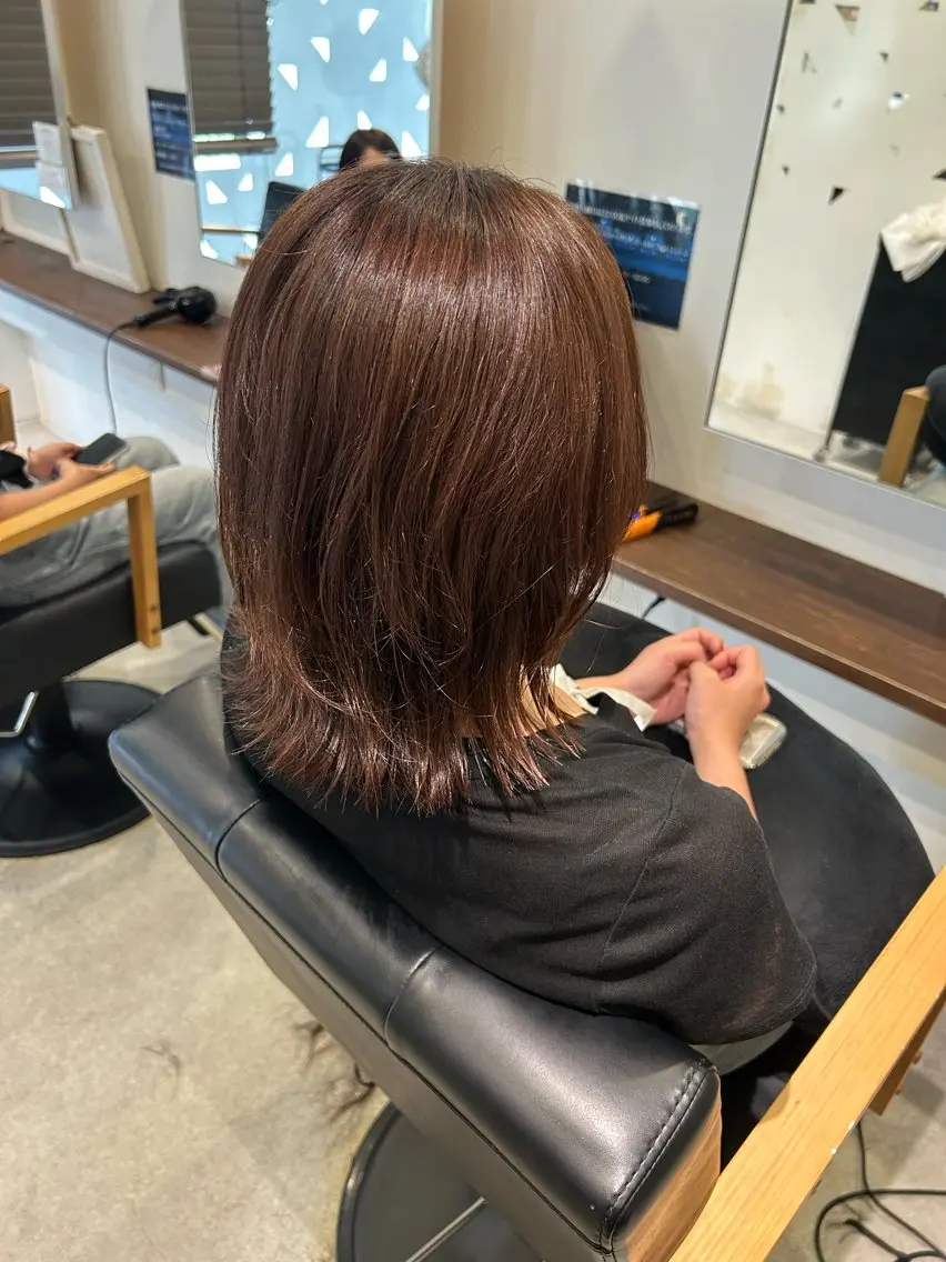 ミディアム 江川 輝星のヘアスタイル