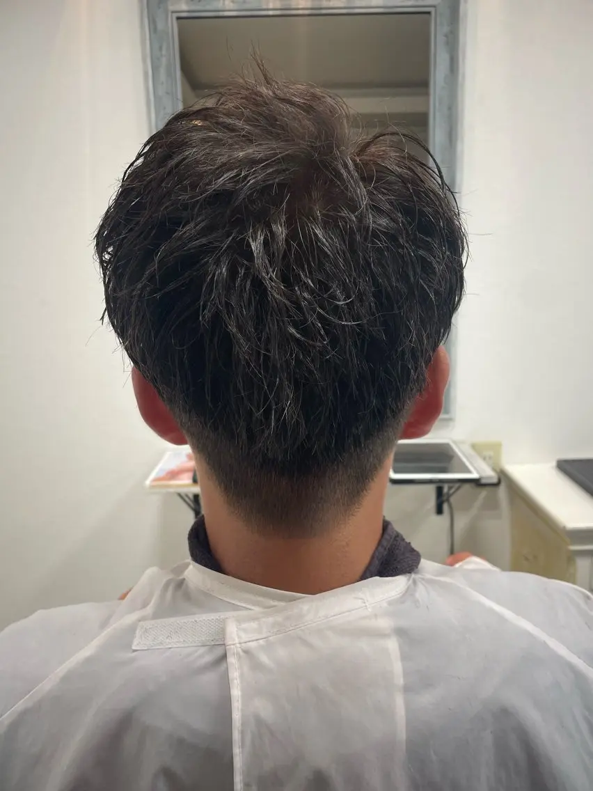 メンズ マッシュ メンズパーマ 刈り上げ カット ヘッドスパ KUROKAWA 清須のヘアスタイル