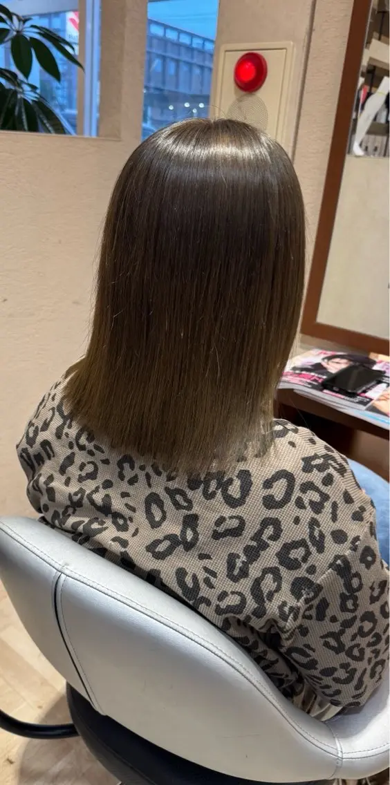 ミディアム 縮毛矯正 縮毛矯正 🪼いとう ここみ🪼のヘアスタイル
