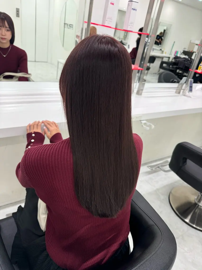 カラー ヘアカラー 大人っぽ韓国🤍ブリ ーチ/mitsukiのヘアスタイル