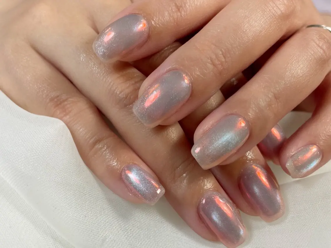 ネイル マグネットネイル ミラーネイル Petit maisonのネイルデザイン