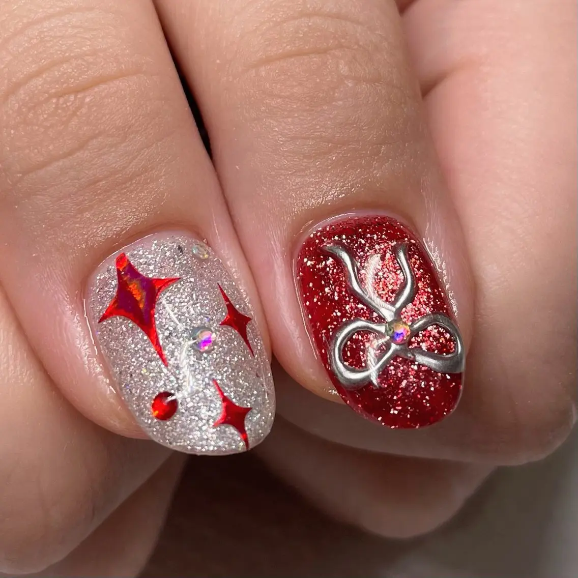 ネイル アートネイル リボン Ricnail☾ ayanoのネイルデザイン