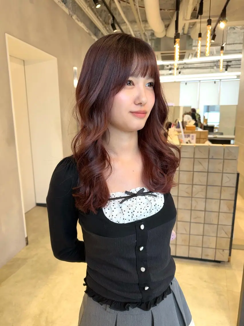 ロング カラー ブリーチ ダブルカラー ブリーチなしカラー レッドカラー カット ヘアカラー トリートメント ブリーチ特化🌻 ショート/akaneのヘアスタイル