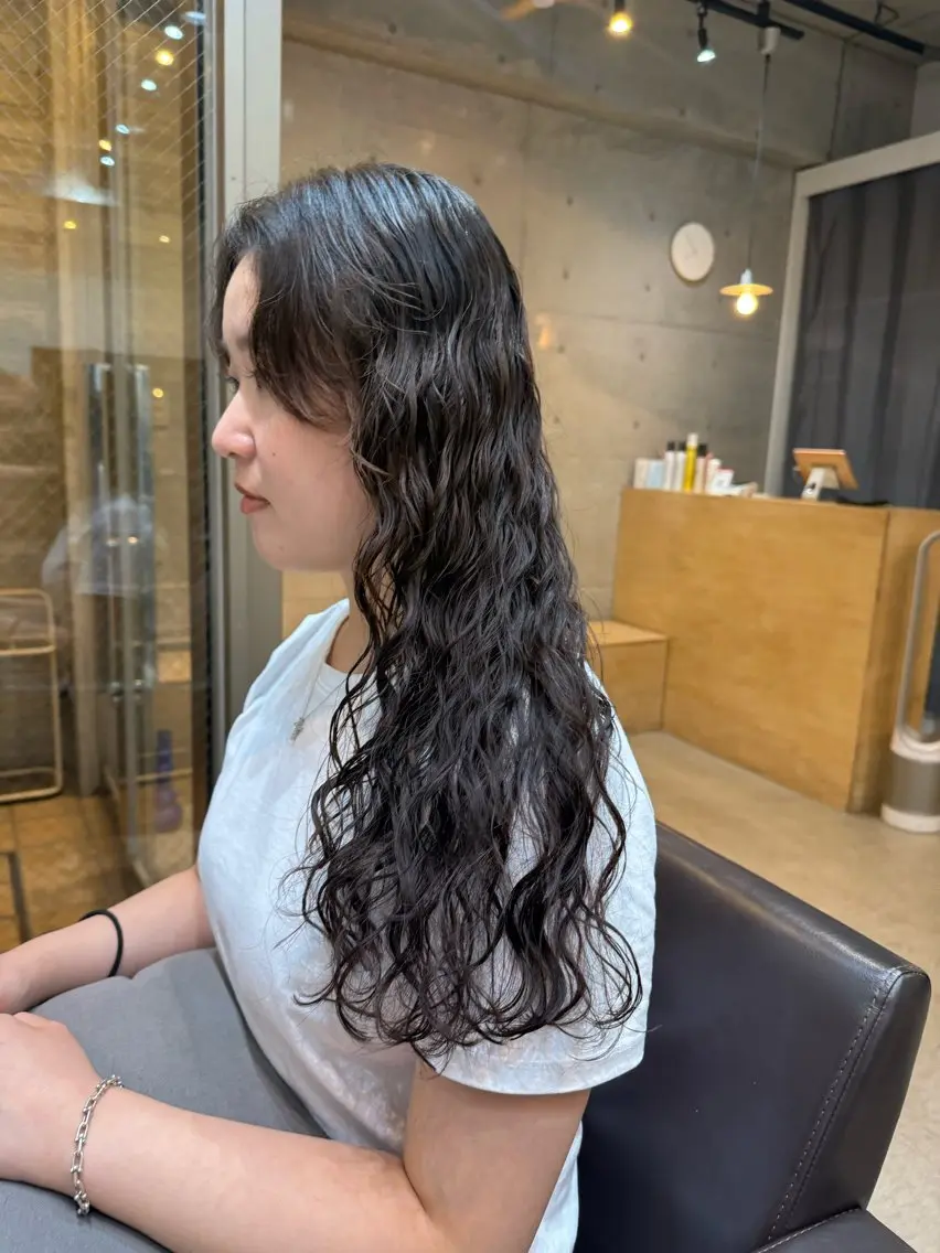ロング カット パーマ トリートメント 【表参道】似合わせ パーマ/神野 楓のヘアスタイル