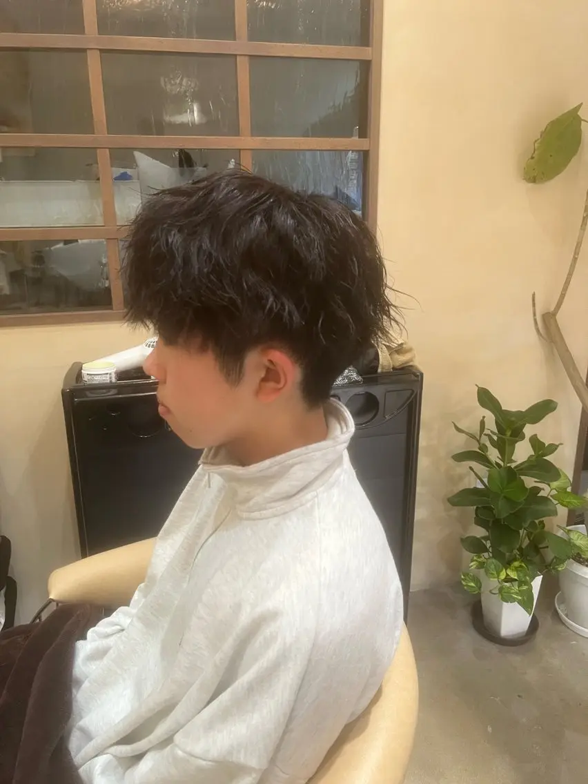 ショート メンズ カット パーマ トリートメント 鹿児島 TSUBASAのヘアスタイル