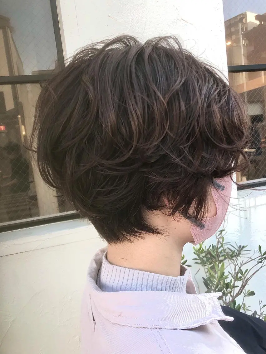 ✨オシャレな雰囲気に✨🌈カット+パーマ+保湿TR+保湿ヘッドスパ_8000円 🌈の写真