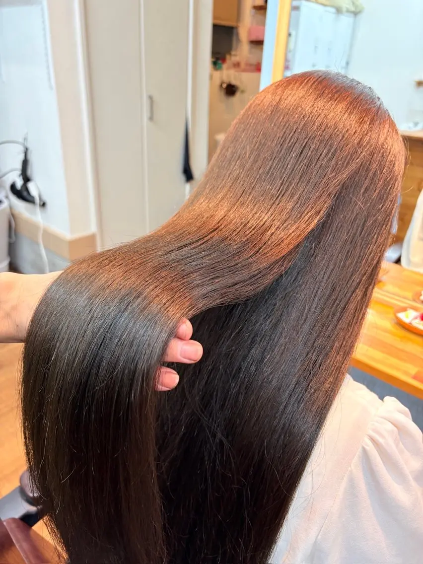 ロング カラー ダブルカラー 髪質改善 トリートメント 髙木 優人のヘアスタイル