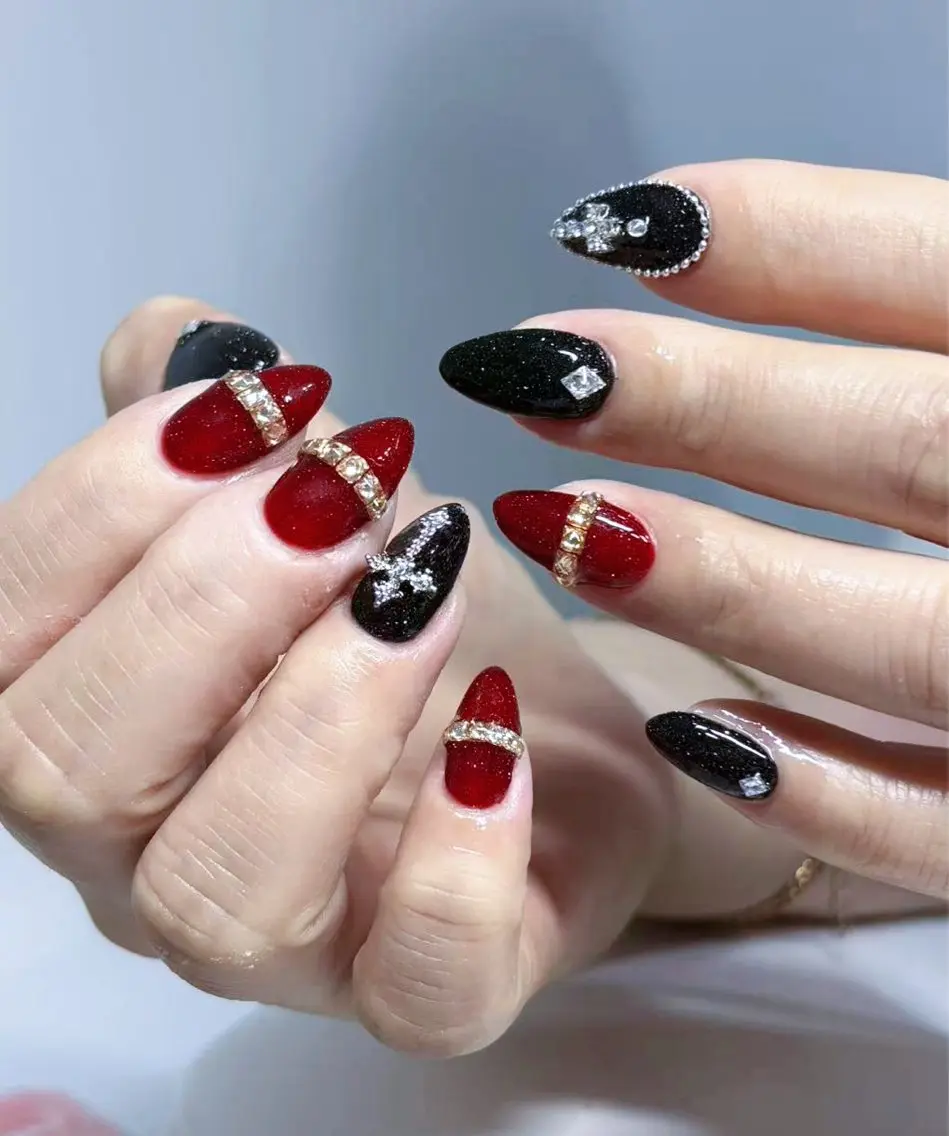 ネイル アートネイル ジェルネイル マグネットネイル Lu nailsalonのネイルデザイン