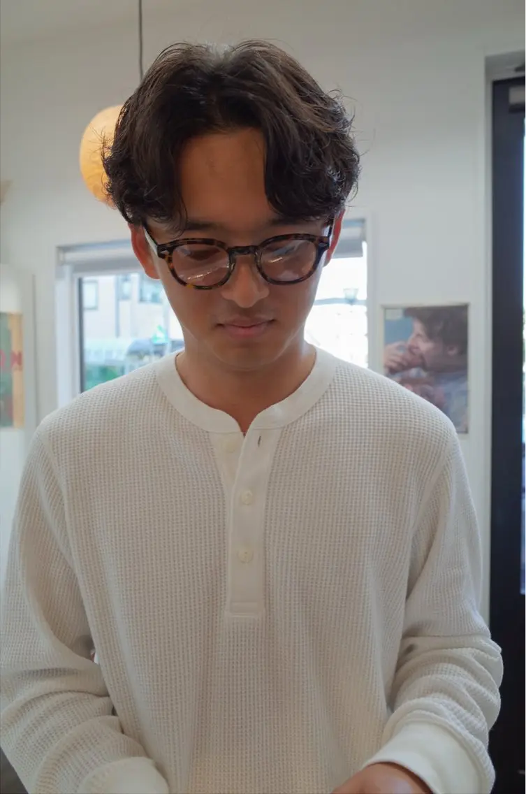 パーマ メンズ カット パーマ Give 2nd. ✂︎山口悠人のヘアスタイル