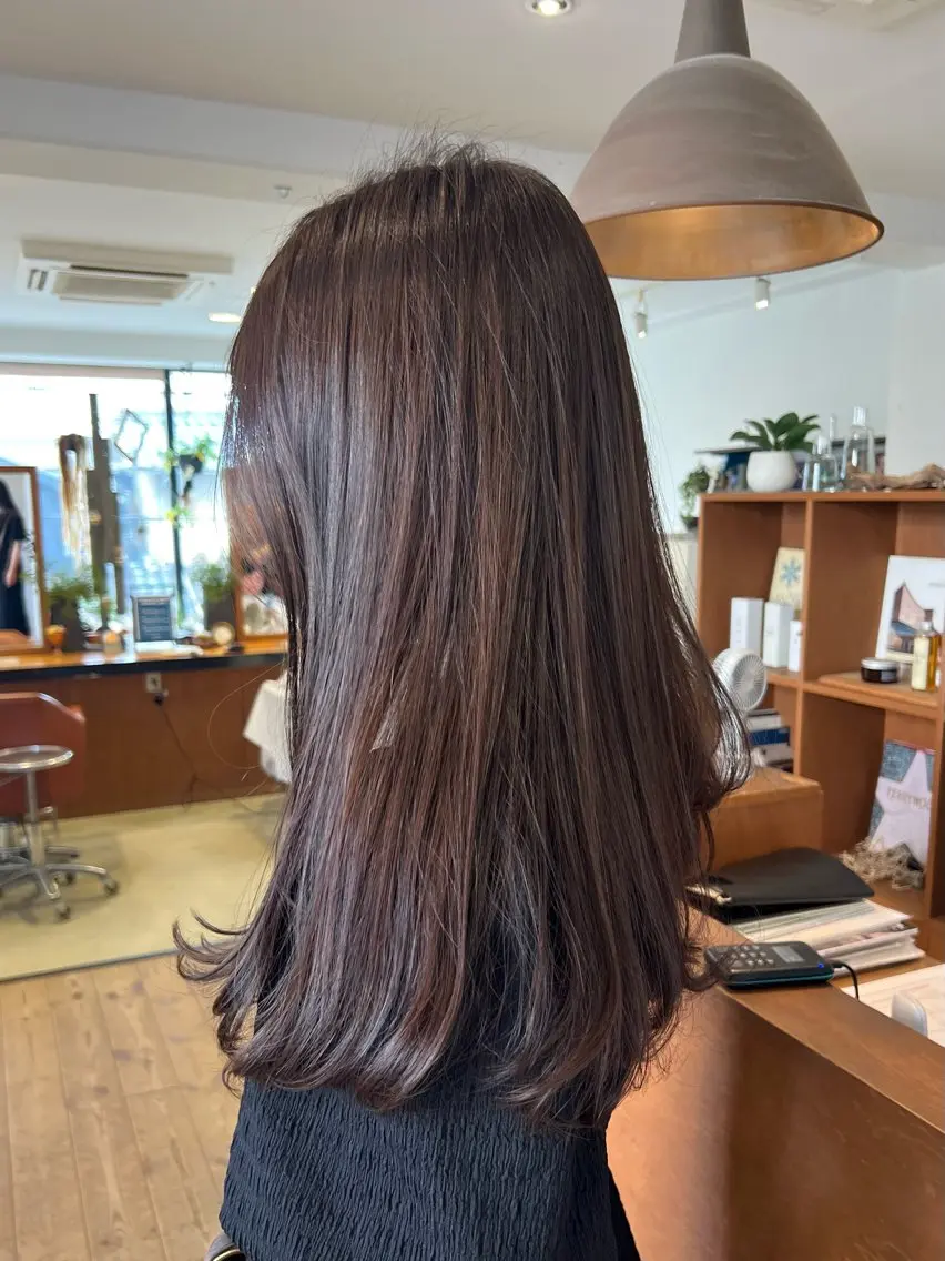 カラー ヘアカラー linna / 高槻 /透明感カラーのヘアスタイル