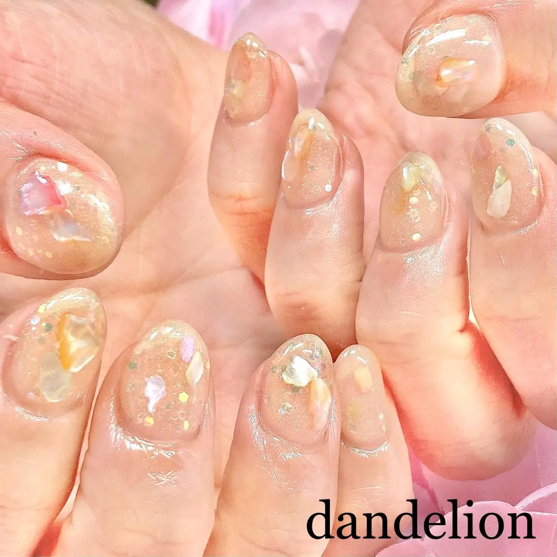 ネイル ハンドネイル ハンドケア dandelion ダンデライオンのネイルデザイン