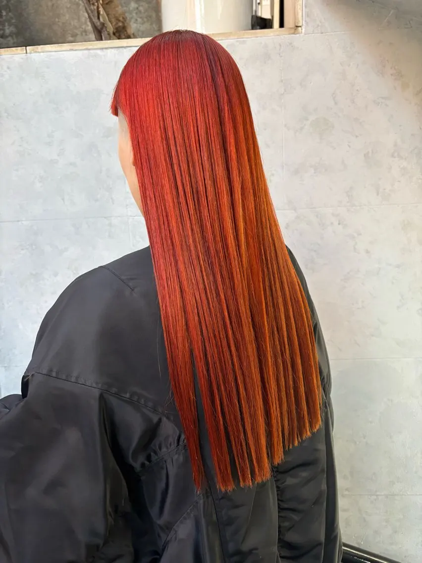 ロング カラー デザインカラー カット ヘアカラー ボブ×レイヤーカット 透明感カラー/Fuuのヘアスタイル